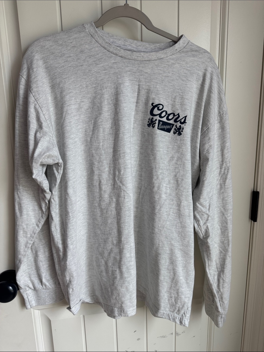 Men's Long Sleeve Tee - Light Heather Gray